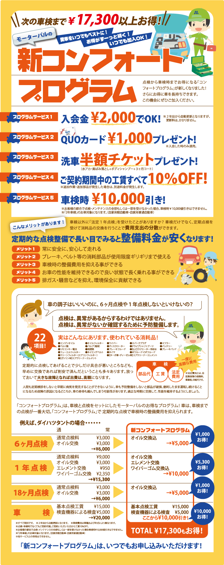 コンフォートプログラムのしくみ
